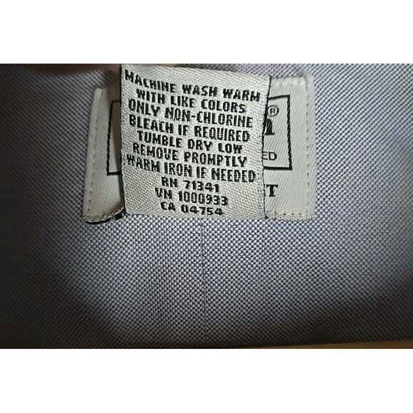 L.L. Bean Dress Shirt Mens 17.5-35 Light Blue Traditional Fit Button Down Mint - Picture 6 of 8